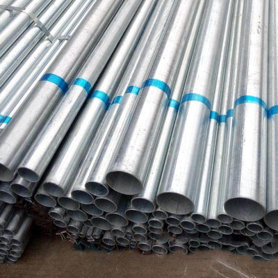 बीएस 1387 जस्ती स्टील पाइप 40-60g/M2 ERW स्टील ट्यूब