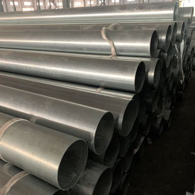 जस्ती स्टील गोल ट्यूब Q235 Q345 SS400 4 इंच गर्म DIP